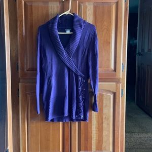 Purple sweater size Large purchased thru Venus catalog